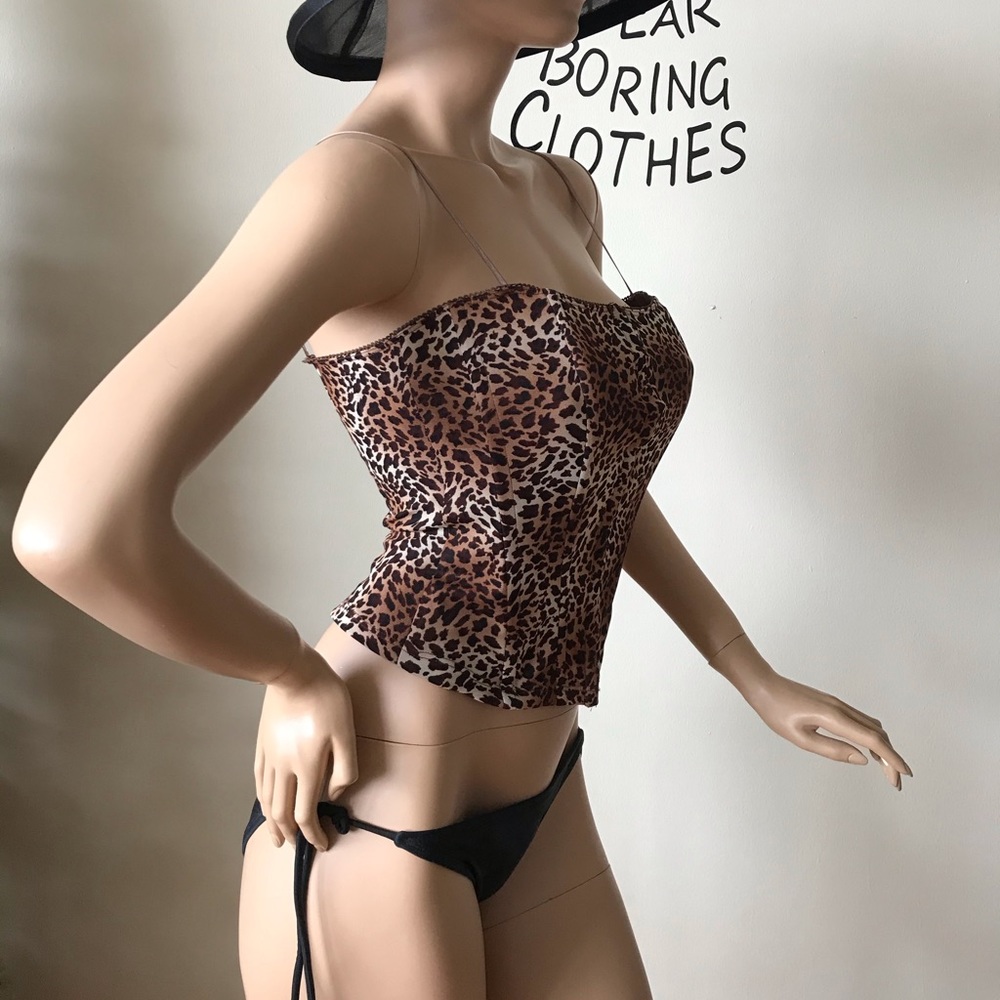 Guess corset in cheetah print